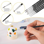 Anezus Tiny Detail Paint Brushes 30 Pcs Fine Paint Brushes Set - Image 5