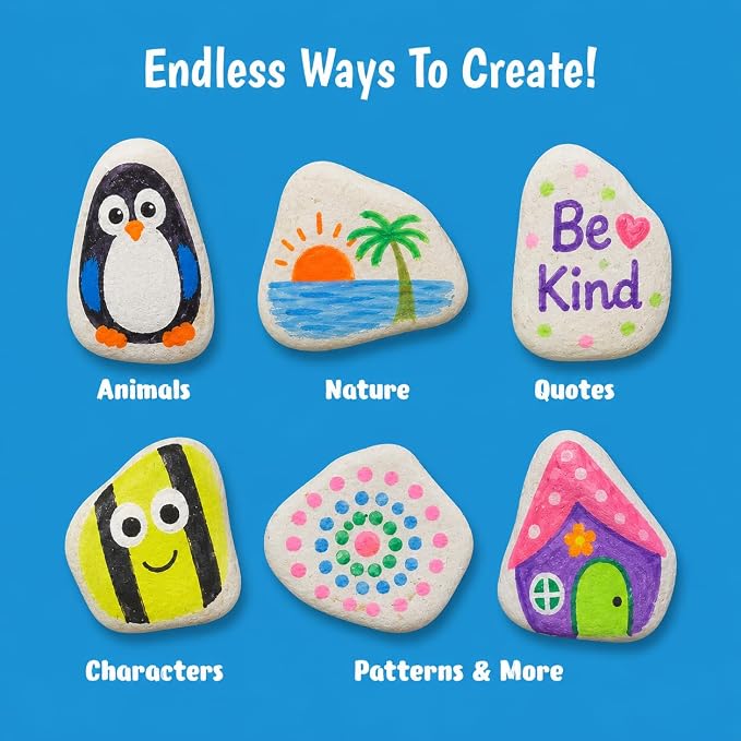 Butterfly EduFields Rock Painting Kit | DIY Art Craft Supplies - Image 4