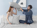 Pillow Cases, Standard Queen Size Cotton Percale Weave Pillowcases, Pre-Shrunk - Image 2