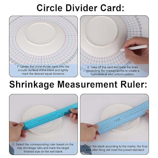 3pcs Ceramic Shrinkage Scale Ruler, Clay Sculpture Measuring Rulers Calipers - Image 5