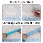 3pcs Ceramic Shrinkage Scale Ruler, Clay Sculpture Measuring Rulers Calipers - Image 5