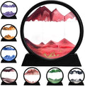 rysnwsu 3D Dynamic Sand Art Liquid Motion, Moving Sand Art Picture Round Glass by rysnwsu