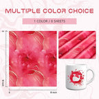 Tintnut Marble Permanent Vinyl 8 Sheets 12x10in Rose Pink Adhesive Vinyl | - Image 2