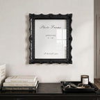 Cuspin Vintage 8x10 Black Picture Frame, Handcrafted Resin Gothic Frame - Image 3