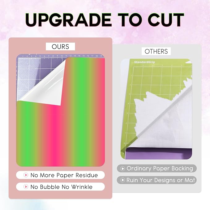 Tintnut Gradient Permanent Vinyl 8 Pcs12x10in Green Pink Adhesive Vinyl | - Image 4