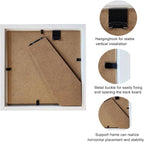 5x5 White Small Shadow Box Frame Display Case, Display Case Box - Image 3