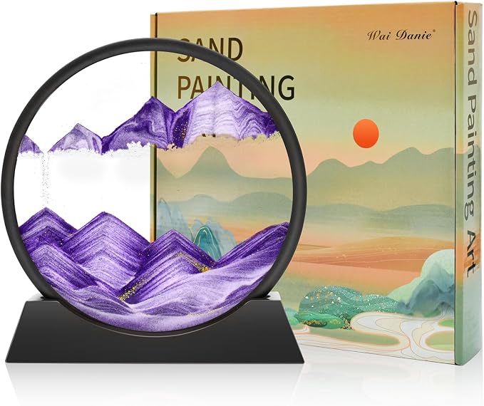 Wai Danie Moving Sand Art Picture 3D Hourglass Deep Sea Sandscape Liquid Motion by WaiDanie