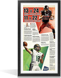 JupDec 11 × 22 Up to 13 × 24 Newspaper Frame, Premium Wood Display Case by JupDec