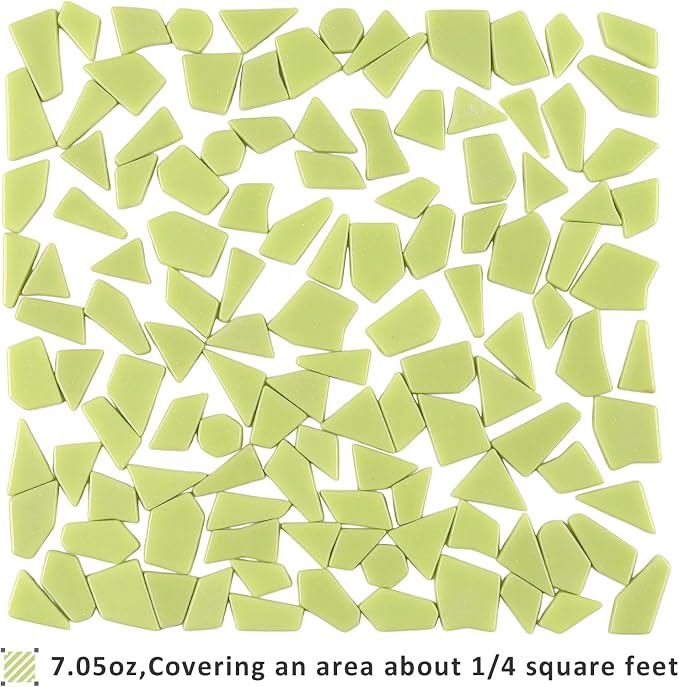Youway Style Lemon Green Glass Mosaic Tiles - Image 6