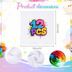 Cotton White Bandana, Handkerchiefs Headband Head Wrap Scarf - Image 2