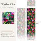 funlife Original Hand-Drawn Faux Stained Glass Window Film, Double-Sided Static - Image 2
