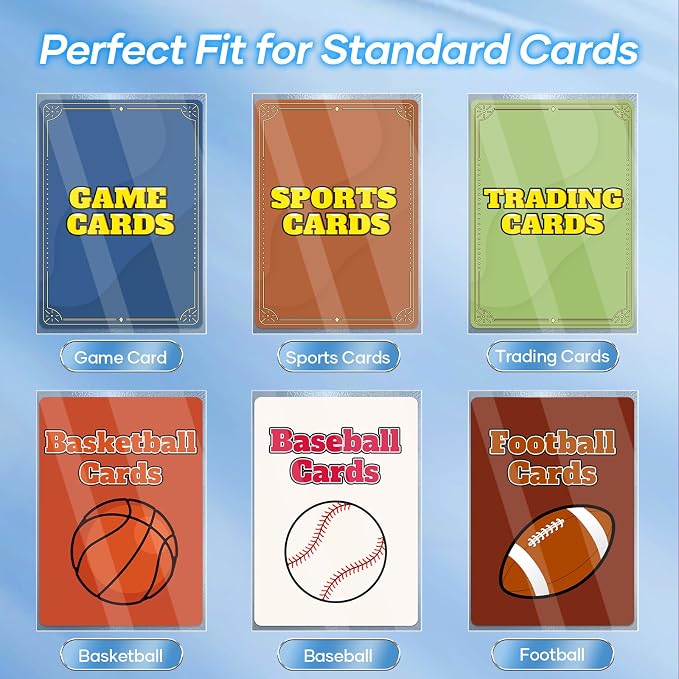500 Count Card Sleeves – Matte Clear Trading Card Sleeves, Polypropylene - Image 5