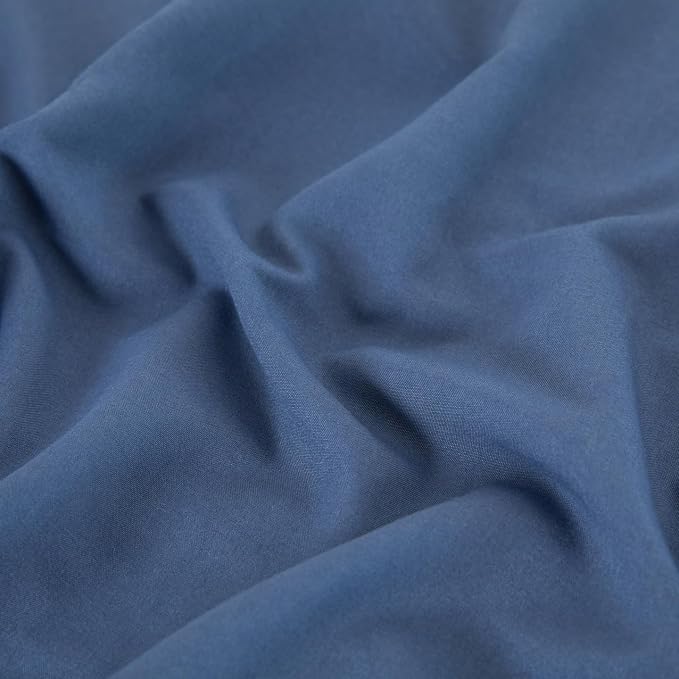 Queen Flat Sheet Only， 90x102Inch Dark Blue - Image 6