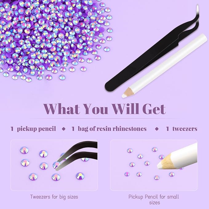 12000PCS 2mm Resin Jelly Rhinestones in Bulk, Bedazzling Flatback Crystals - Image 7