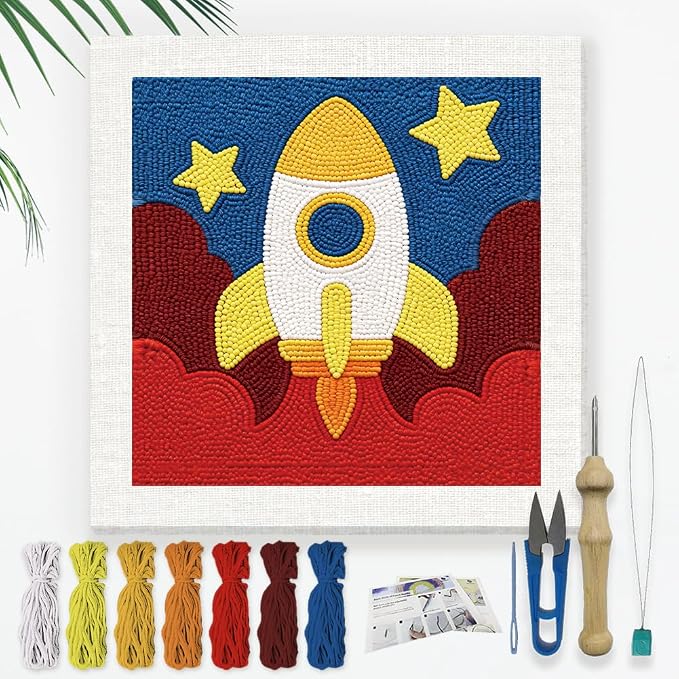 Doodlream Cartoon Rocket Needle Kit by Doodlream
