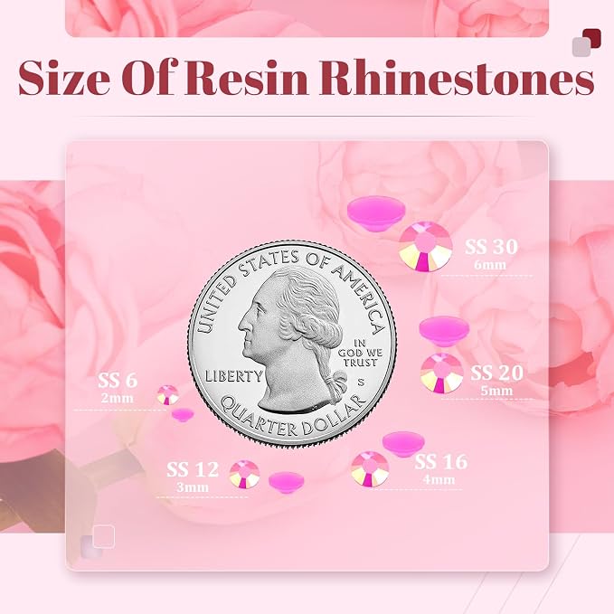 4000PCS 5mm Resin Jelly Rhinestones in Bulk, Bedazzling Flatback Crystals - Image 3