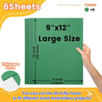 New brothread - 16 Options- 6PCS Embroidery Puffy Foam 9″x12″ Large Size 3MM - Image 2