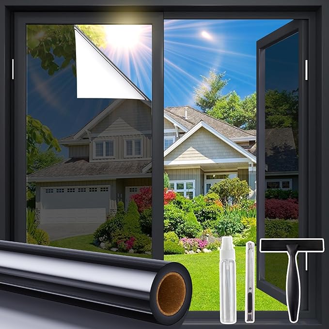 Coavas Window Privacy Film Daytime See Out Not in, 83% UV Blocking Heat Control by Coavas
