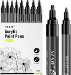 SFAIH Acrylic Black Paint Pens by SFAIH