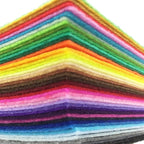 flic-flac 42pcs 12 x 12 inches Felt Fabric Sheet Assorted Color Felt Pack DIY by flic-flac