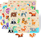 GRINNNIE Wooden Puzzles for Toddlers 3 4 5 Years Old, Montessori Toddler Toys - Image 3