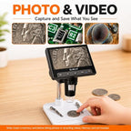 Elikliv Microscope, LCD Digital Coin Microscope 1000x, Coin Magnifier - Image 4