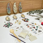 TATREBCRE DIY Mosaic Kit for Adults – Feather, Cat & Heart Designs – Christmas - Image 4