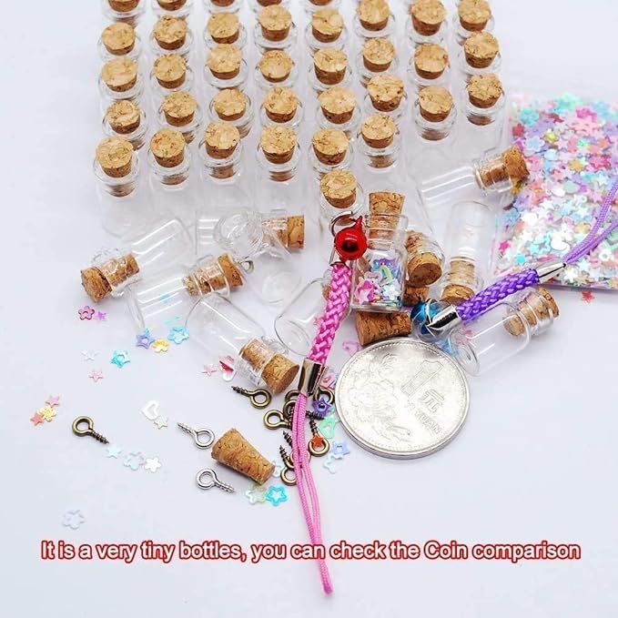 60 Pcs 0.5ml Mini Small Glass Bottles - Image 8