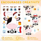 Aowplc 48 Pcs Make-a-Face Sticker Sheets - Image 4