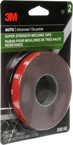 3M Super-Strength Molding Tape, 1/2 in x 15 ft, High Strength Double-Sided - Image 2
