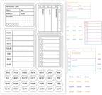 GLOBLELAND Calendar Planner Silicone Clear Stamps 6.3x4.3inch | Month Week Date by GLOBLELAND