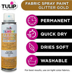 Tulip ColorShot Instant Fabric Spray Paint, Permanent Color Spray-On Fabric - Image 3