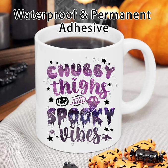 Purple Halloween Permanent Adhesive Vinyl 10 Sheets 12'' x 10'' | Colorful - Image 5