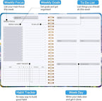Undated Weekly Planner, A5 Weekly To Do List Notebook - Image 2