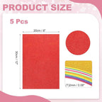MECCANIXITY 5 Sheets Red Shiny Foam Sheets - Image 2