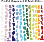 Youway Style Mosaic Tiles for Crafts Bulk, 200g Broken Mosaic Glass Pieces for - Image 6