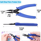 Split Ring Pliers for Jewelry Making, Evatage 2Pcs Jump Ring Opening Pliers for - Image 5