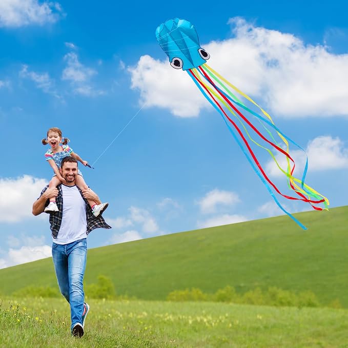 Xida Octopus Kite for Kids Ages 4-8, Professional Kites for Beginners and Adults - Image 3