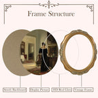SIKOO Vintage Picture Frames 8x10 Oval Picture Frame - Image 7