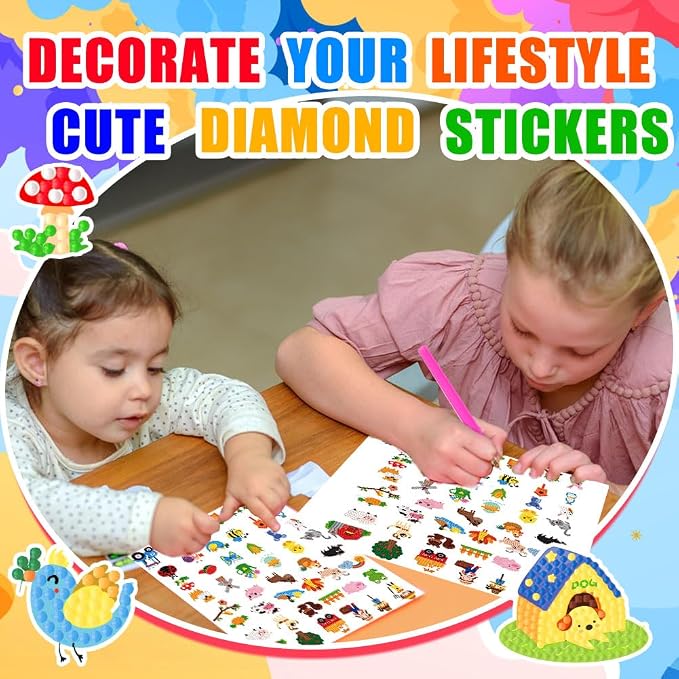 Labeol Diamond Art Kits for Kids Boys and Girls Ages 6-8-10-12 Easy to DIY - Image 6