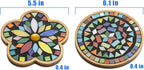 Lanyani 2 Sets of DIY Mosaic Craft Kits Mosaic Tiles Coaster Kit Make Your Own - Image 4