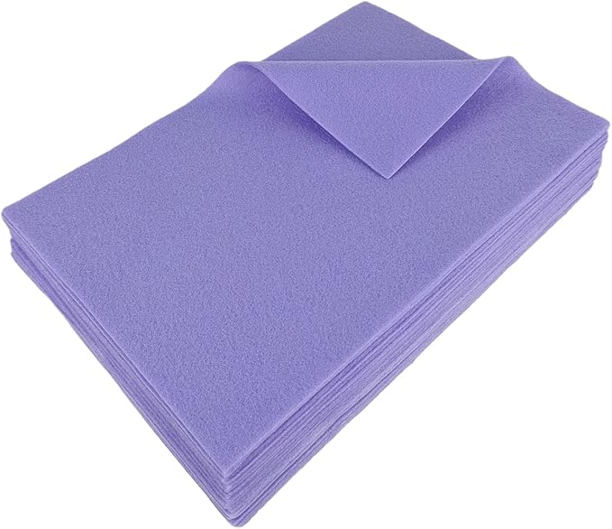 Jtnohx Color Felt, Soft Felt Sheets, 1.4mm Thick 8"x12" Handicraft Felt Fabrics by Jtnohx