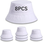 Bucket Hats Bulk Solid Color DIY Blank Hat Bucket Hats by DASSNANE