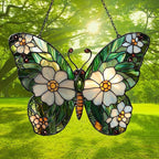 Daisy Fresh Butterfly Acrylic Suncatcher Stained Glass Effect Window Car - Image 3