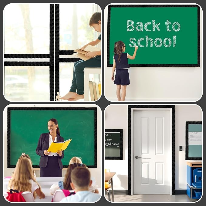 6 Rolls 40 Ft Ruffled Bulletin Board Borders Back to School Classroom Decor - Image 6