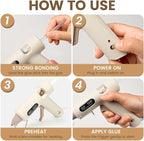 ADHES Mini Hot Glue Gun Kit, 40W High Temp Glue Gun - Image 7