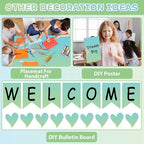 Qyeahkj 17.7in x 20ft Bulletin Board Paper Roll Bulletin Board Background Paper - Image 4