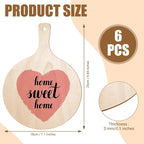 6 Pieces Mini Wooden Cutting Board Craft - Image 2