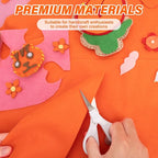 XSEINO 13 Rolls Orange Red Felt Fabric, Fit - Image 5