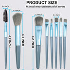8 Pcs Exquisite Dusting Brush Kit, Soft Fibers Small Dust Brushes, Feather - Image 2